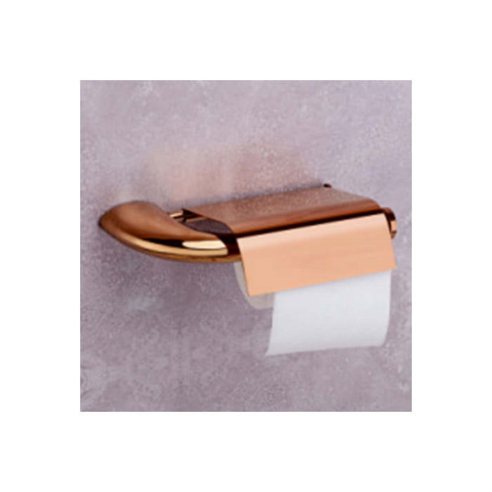 RHYNO ROSE GOLD (PVD FINISH ) - PAPER HOLDER WITH LID