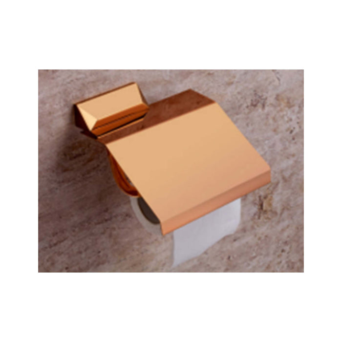 U-VA  ROSE GOLD ( PVD FINISH ) - PAPER HOLDER WITH LID