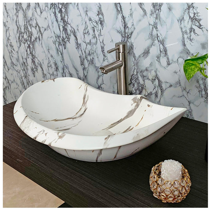 Toyo showroom/shop near me sarjapur road, sarjapur road toyo showroom/shop, wash basin showroom sarjapur road, sarjapur road wash basin showroom, new designer wash basin, premium wash basin, low price wash basin, multi colour wash basin, Toyo 141 White Marble Matt Wash Basin