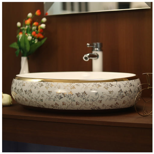 Toyo showroom/shop near me sarjapur road, sarjapur road toyo showroom/shop, wash basin showroom sarjapur road, sarjapur road wash basin showroom, new designer wash basin, premium wash basin, low price wash basin, multi colour wash basin, Toyo 106 White & Rose Gold Wash Basin